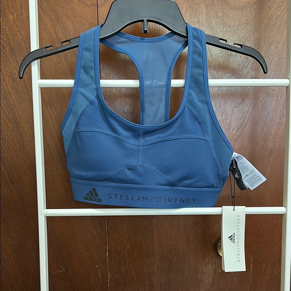 NWT Adidas Stella McCartney Blue Sports Bra sz XS